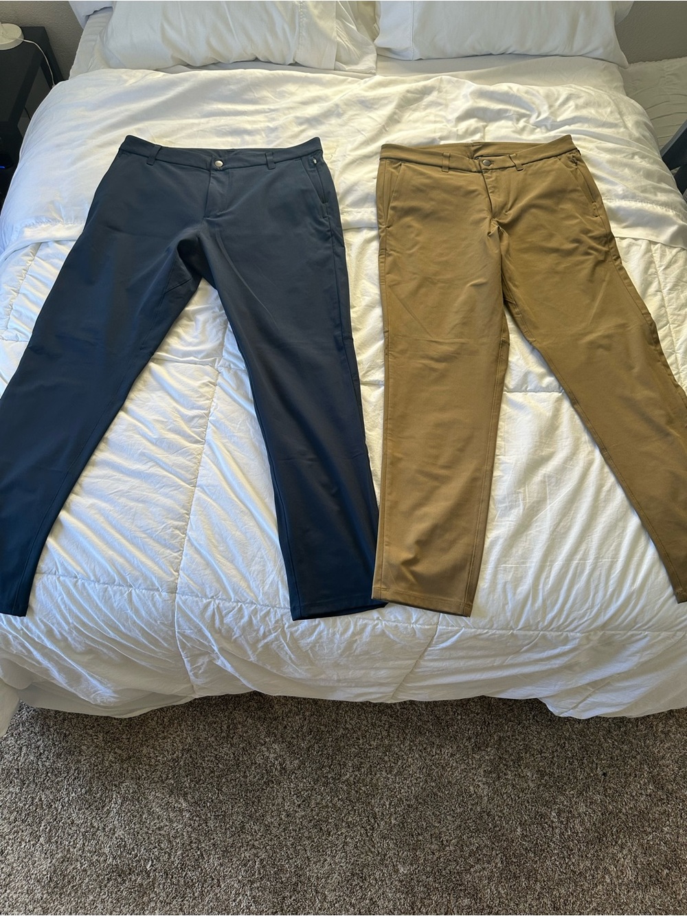 Men’s Lululemon ABC Slim Fit Pants 34x32- Navy and Khaki